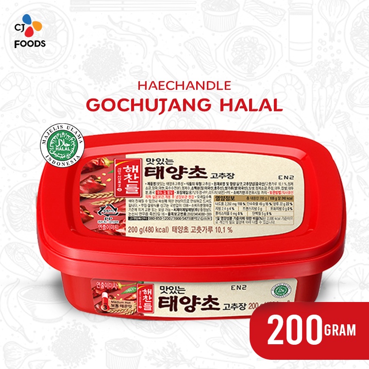 

[COD MP65] Haechandle Saus Gochujang Halal MUI / Pasta Cabai Korea 200 Gram Halal MUI 72