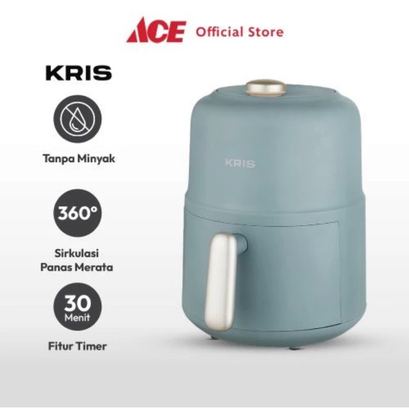 Ace Hardware - Kris 2 ltr Air Fryer Manual Alat Masak Goreng Pembuat Makanan Penggoreng Tanpa Minyak