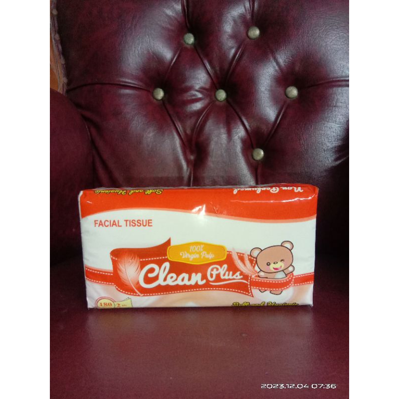 TISSUE CLEAN PLUS || FACIAL TISSUE || TISSUE CLEAN PLUS 180 - 2 PLAY