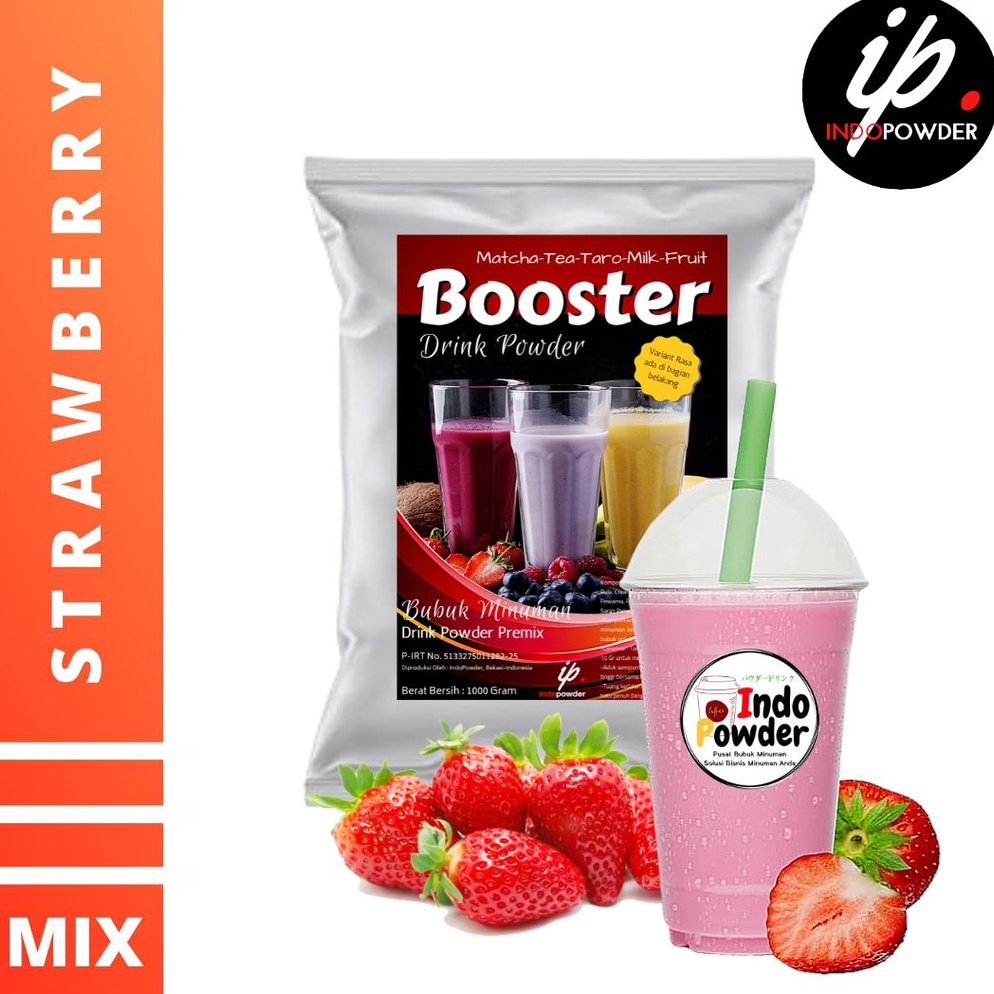 

[COD 0Q40] Bubuk Minuman Strawberry 1 Kg - Strawberry Powder - Bubuk Strawberry 91