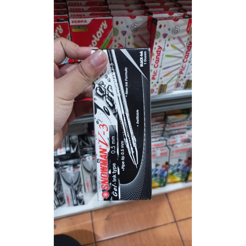 

Pulpen Snowman Gel Black 0.5mm