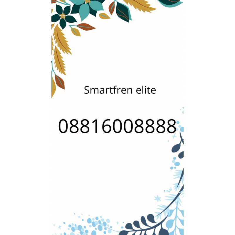 nomor cantik sesuai request customer smartfren elite