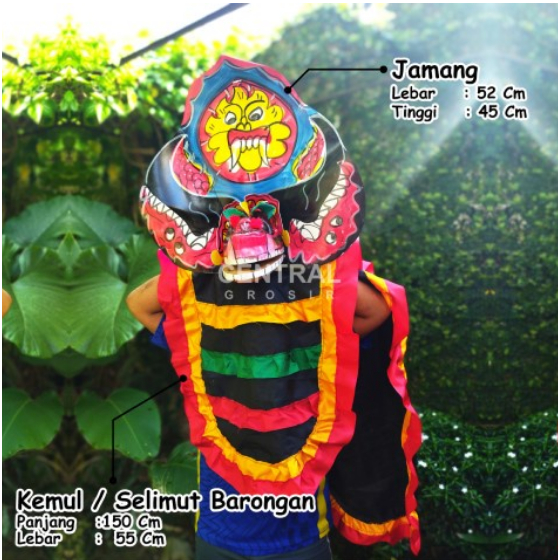 Terlaris BARONGAN PLIPIT ROMO MAINAN ANAK TAMBUR TERLARIS barongan asli ponorogo barongan PLIPIT Bar