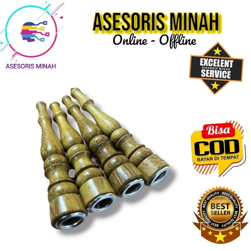 cangklong once pipa kayu kelor emas mini premiu pipa cangklong piparokok cangklong once