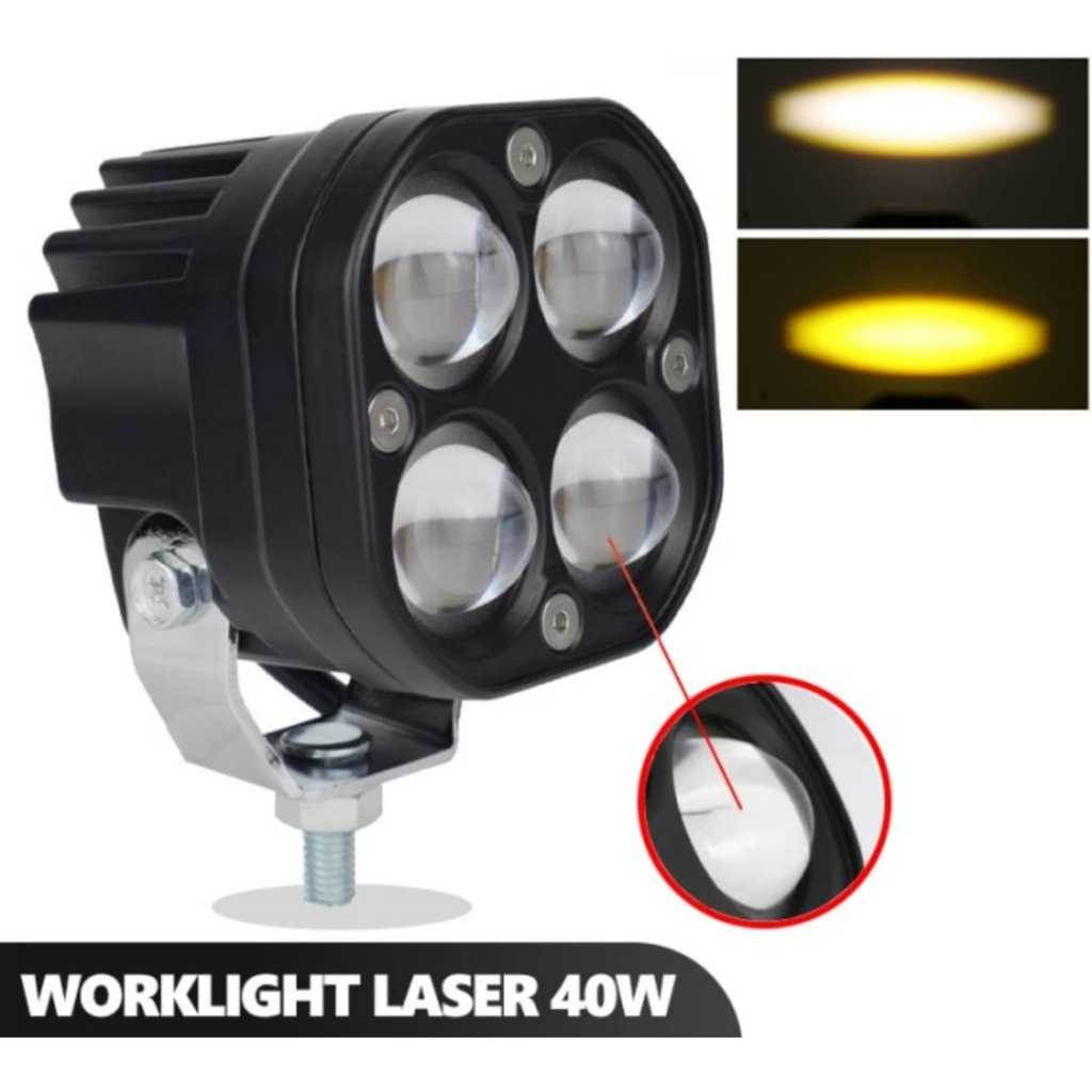 Lampu Tembak Sorot LED Laser Gun D4 Flash Motor Mobil