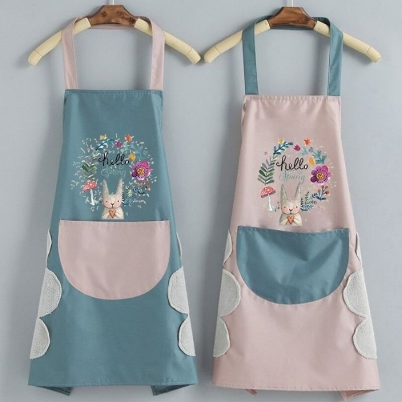 Celemek Apron Masak Waterproof Anti Air Dan Minyak Celmek Dapur Kain