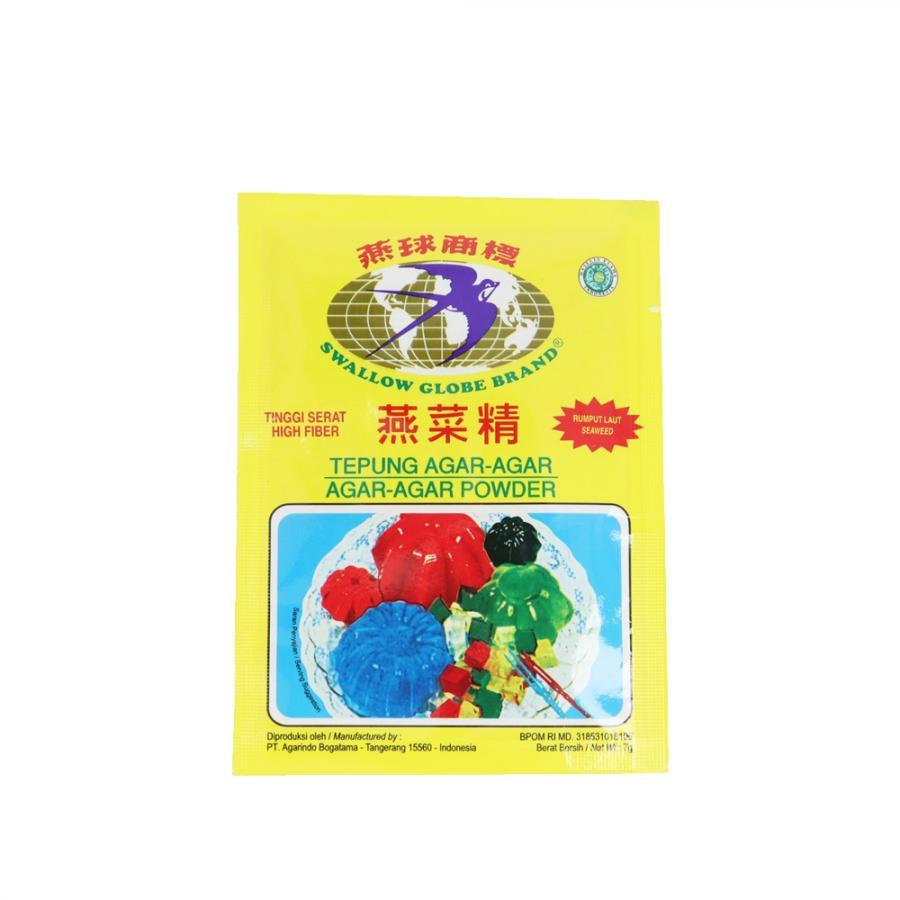 

Agar agar swallow sachet 7gram /sallow globe brand / Tepung Agar Agar