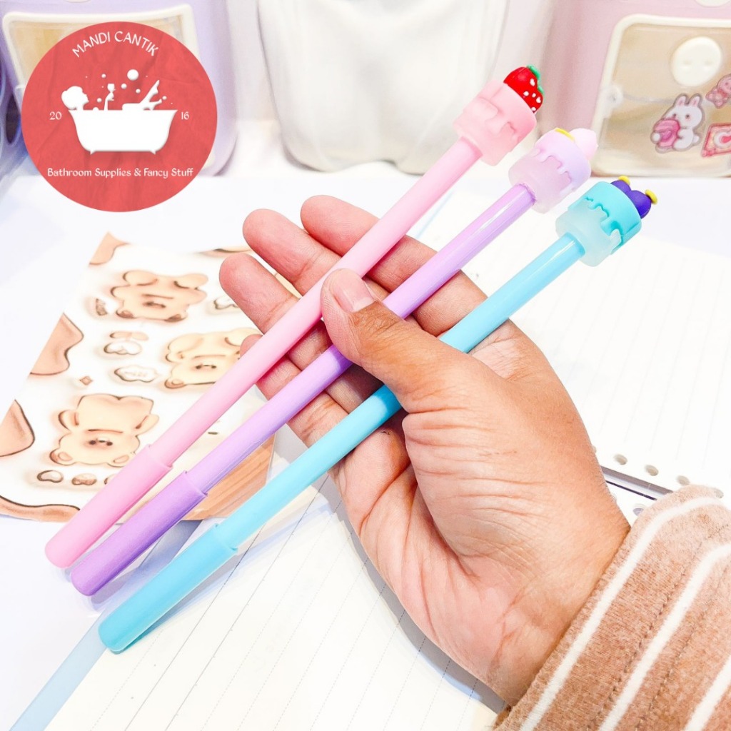 

PULPEN GEL KUE BUAH PGK-1073 PULPEN BOLPEN ALAT TULIS KANTOR AESTHETIC KOREA COD 1 PCS 4 PCS 8 PCS LUCU IMUT