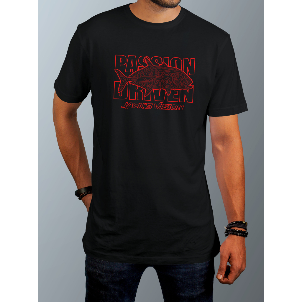 Baju Kaos Outdoor T-Shirt Jack's Vision Series Passion Driven GT black