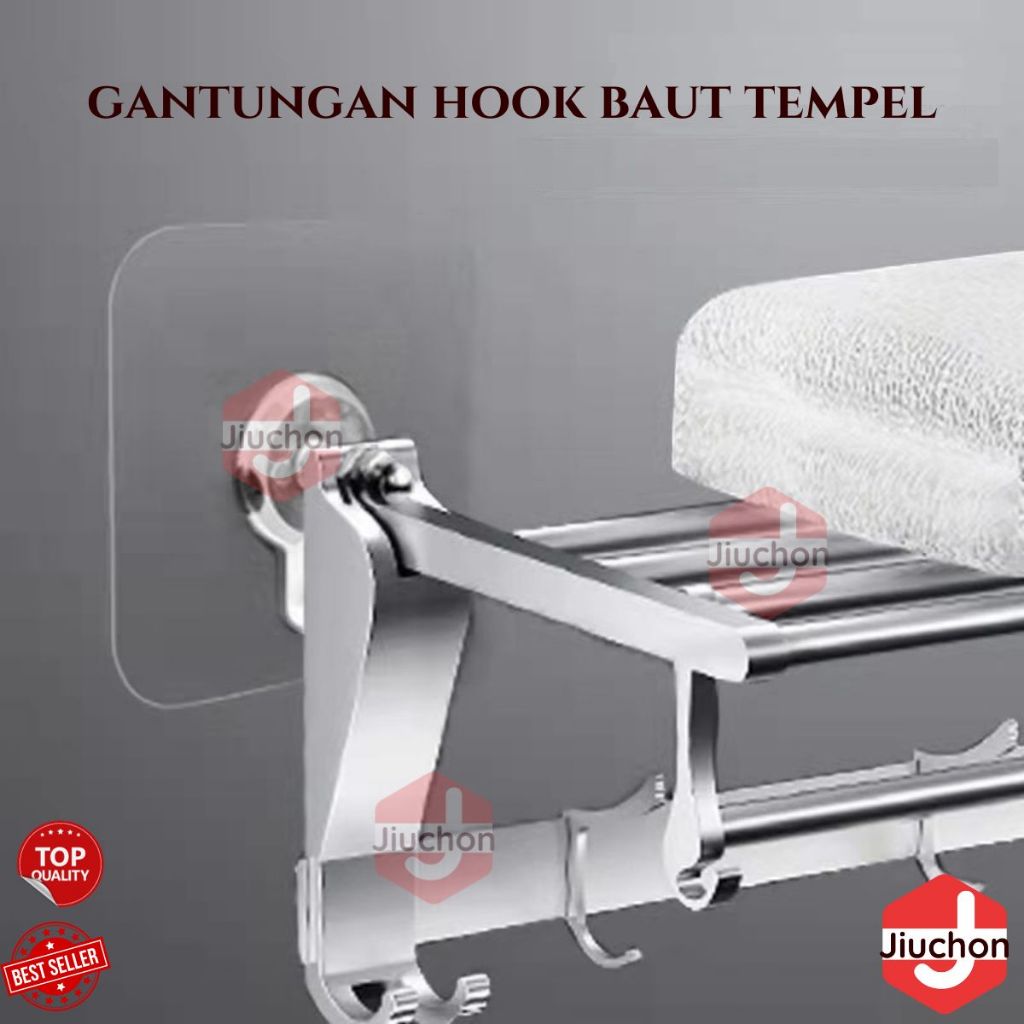 JIUCHON TEMPELAN HOOK BAUT PAKU / TEMPELAN DINDING AJAIB BAUT GANTUNGAN HOOK MAGIC TEMPEL PEREKAT