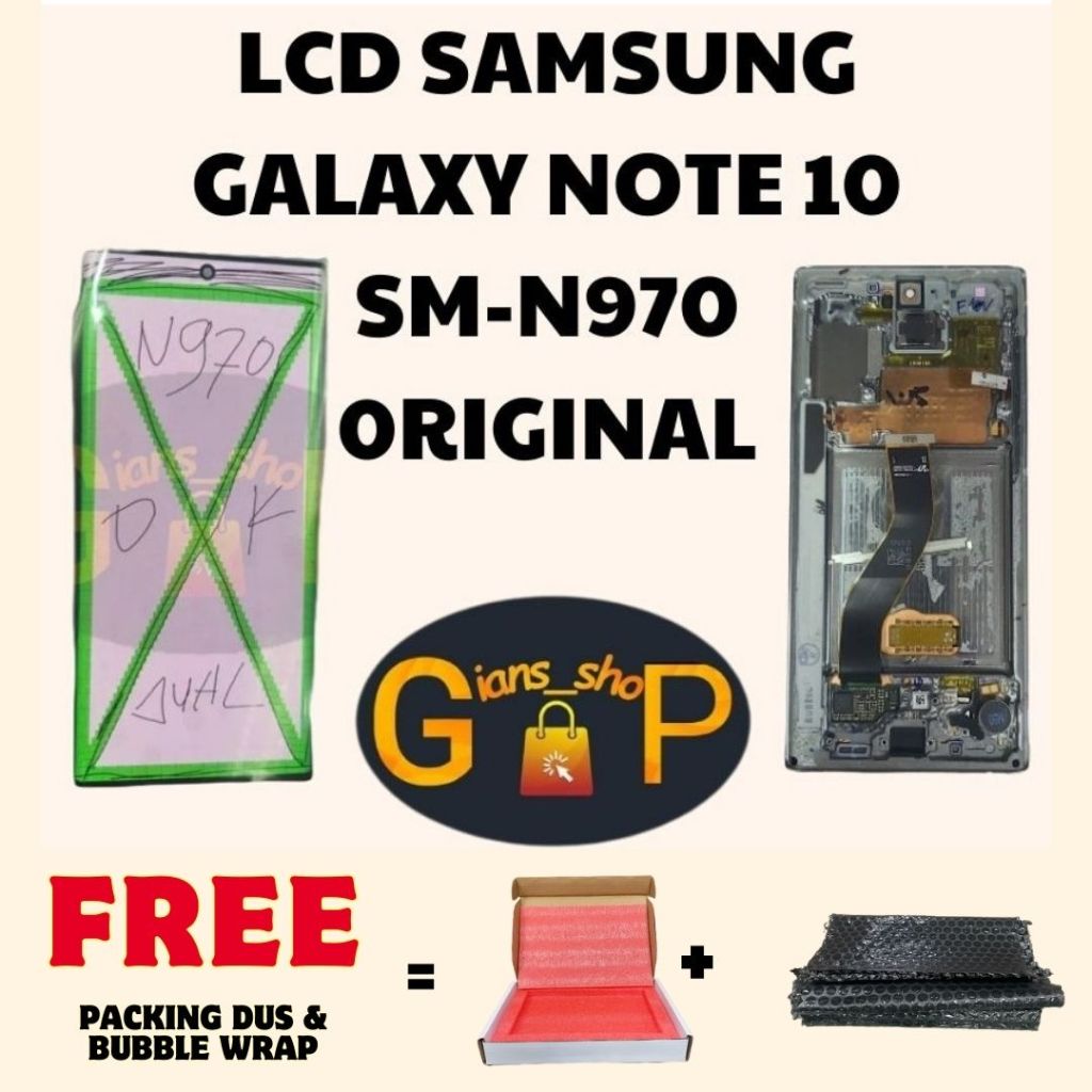 LCD SAMSUNG GALAXY NOTE 10  - N970 ORIGINAL SECOND COPOTAN 2ND
