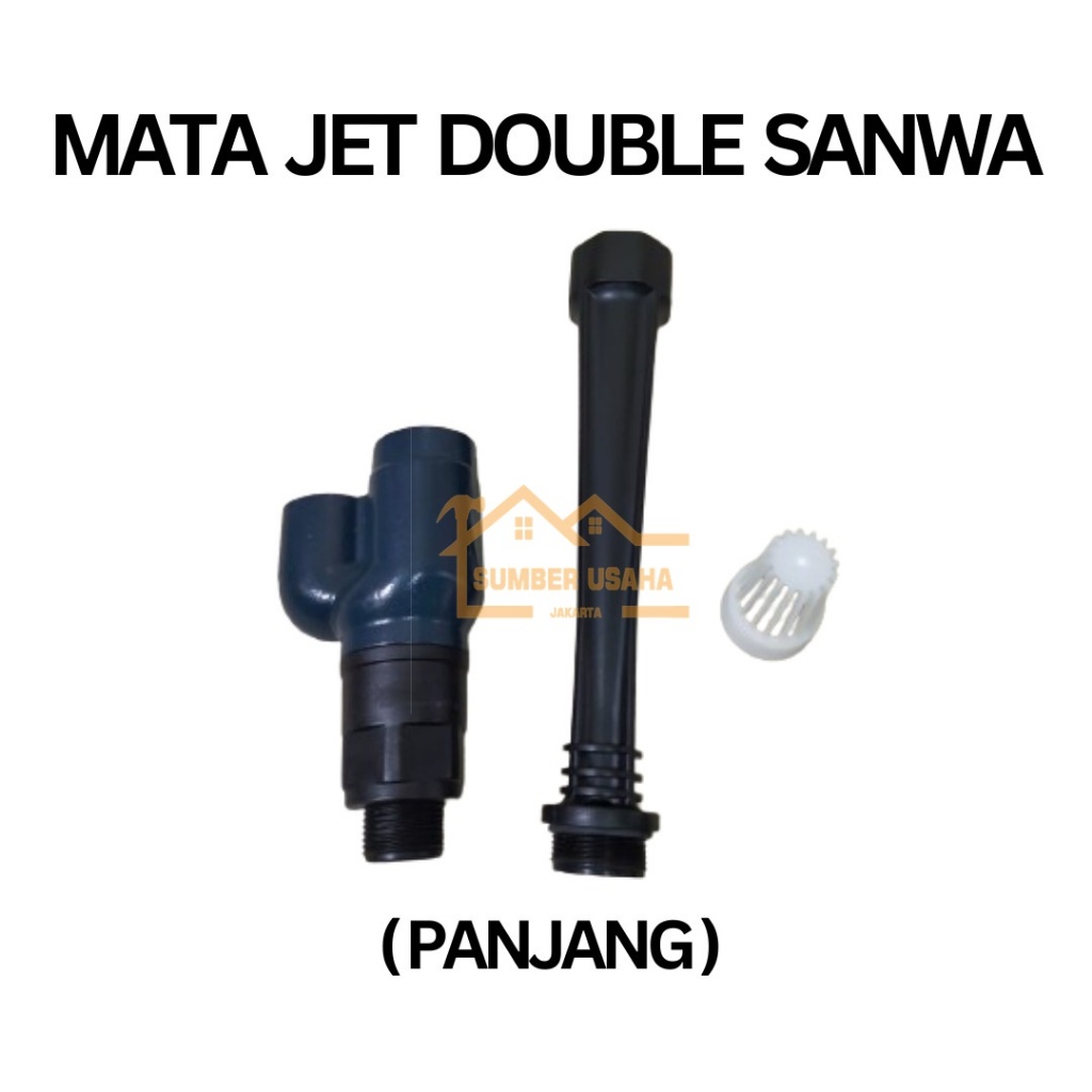Mata Jet SANWA Model Apollo pompa air pump Jet pvc Double Jet Panjang BAGUS SUJ