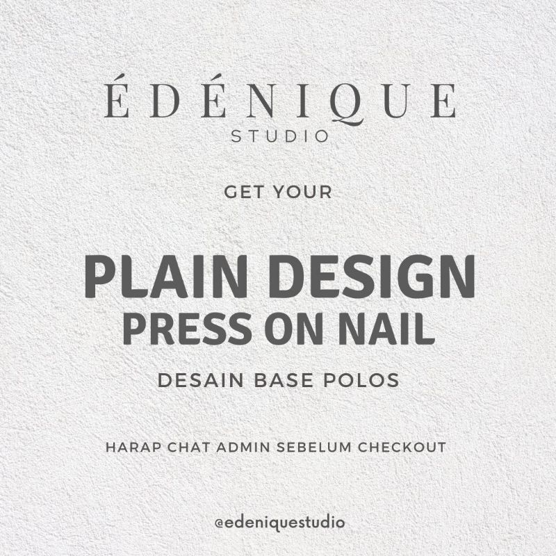 Press on Nails Plain Color | Nail Art Polos | Kuku Palsu Polos | Fake Nails by Edeniquestudio