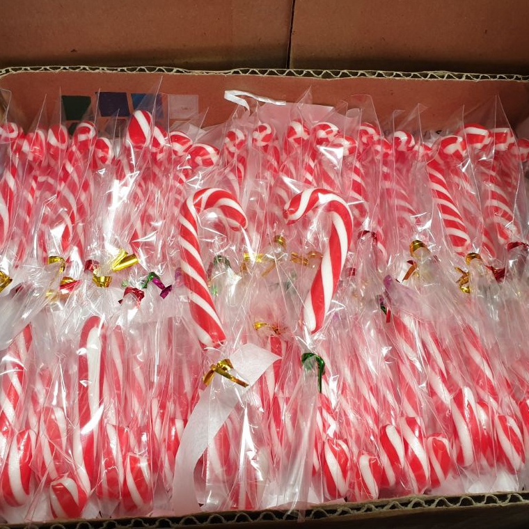 

Permen Tongkat Natal - Candy Cane uk 7cm isi 50 ddg