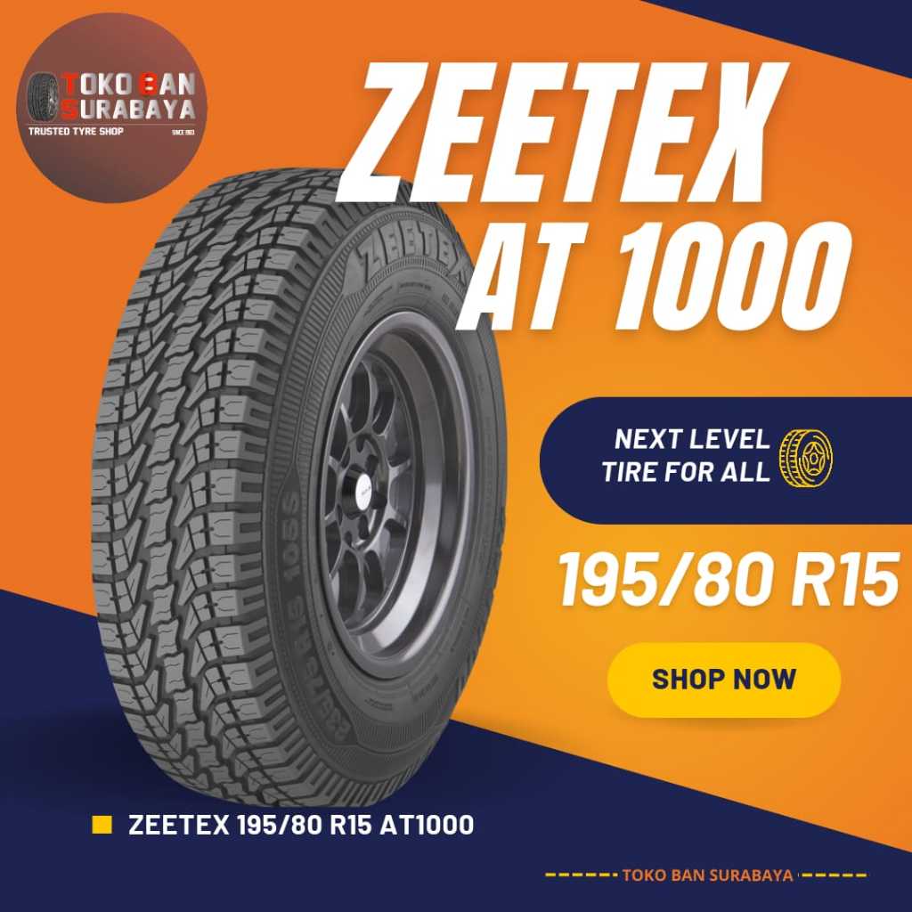 Zeetex 195/80 R15 195/80R15 195/80/15 19580 R15 19580R15 R15 R 15 AT1000 AT 1000