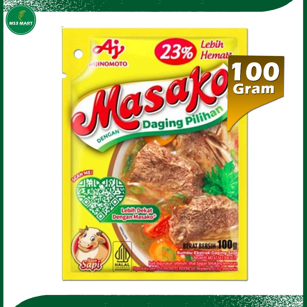 

AJINOMOTO PENYEDAP RASA MASAKO SAPI 100 GRAM - MS3 MART