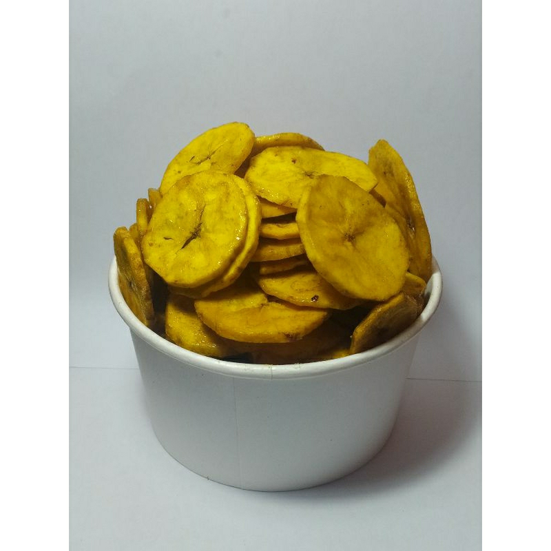 

Camilan Snack Keripik Pisang Koin Manis Kemasan 500gr