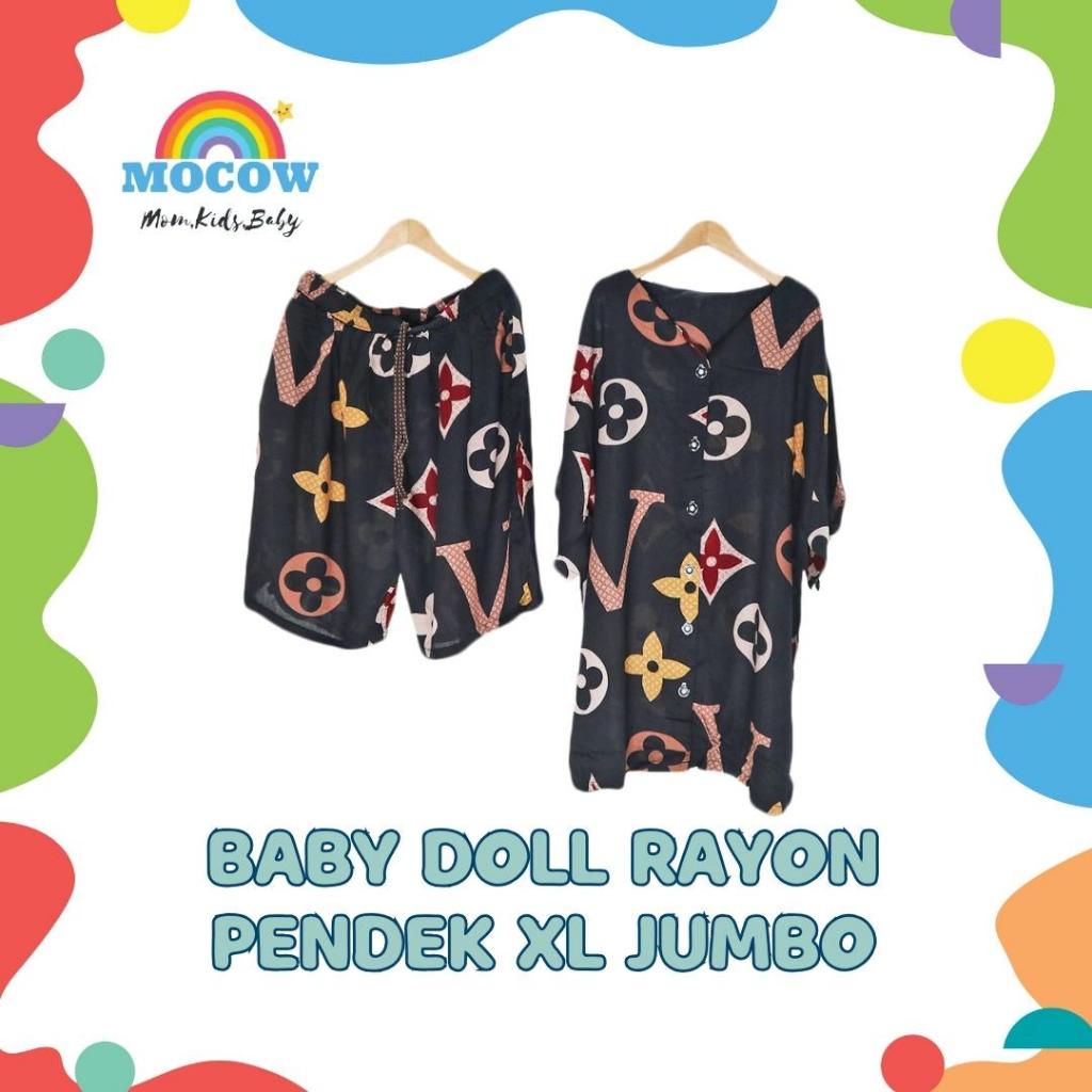 BABY DOLL RAYON PENDEK XL JUMBO DEWASA / PIYAMA RAYON PENDEK XL JUMBO DEWASA