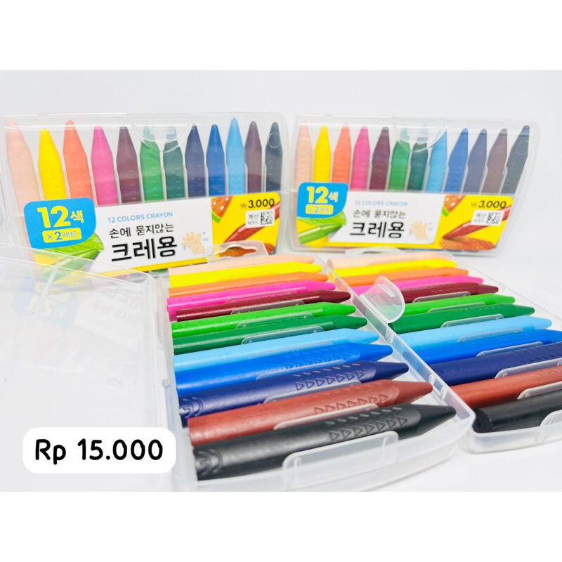 

plastic crayon jumbo size 12 warna