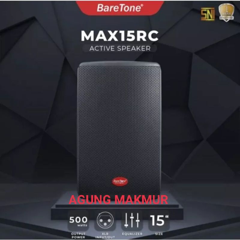 SPEAKER AKTIF BARETONE MAX15RC - BARETONE MAX 15RC ORIGIBAL + BONUS