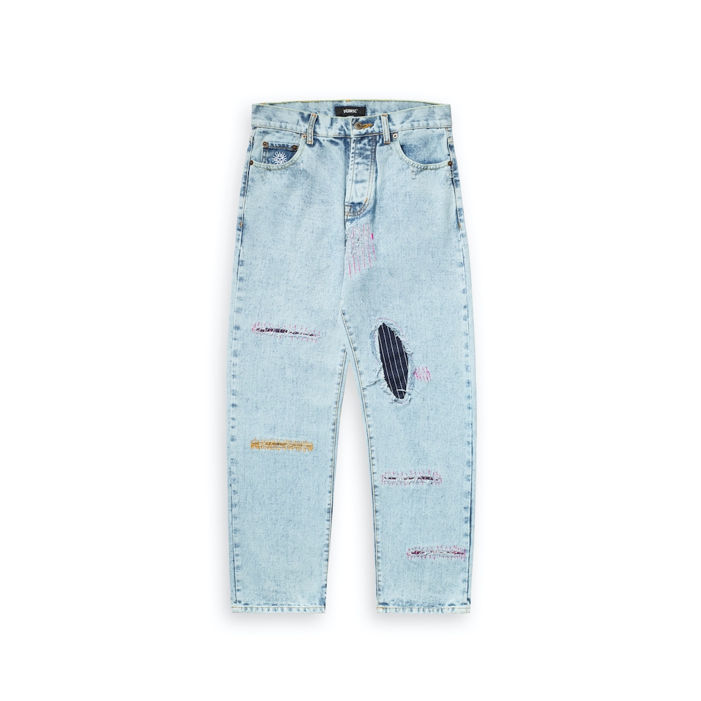 Vearst Denim Pants Slim Tapered Archer Light Blue
