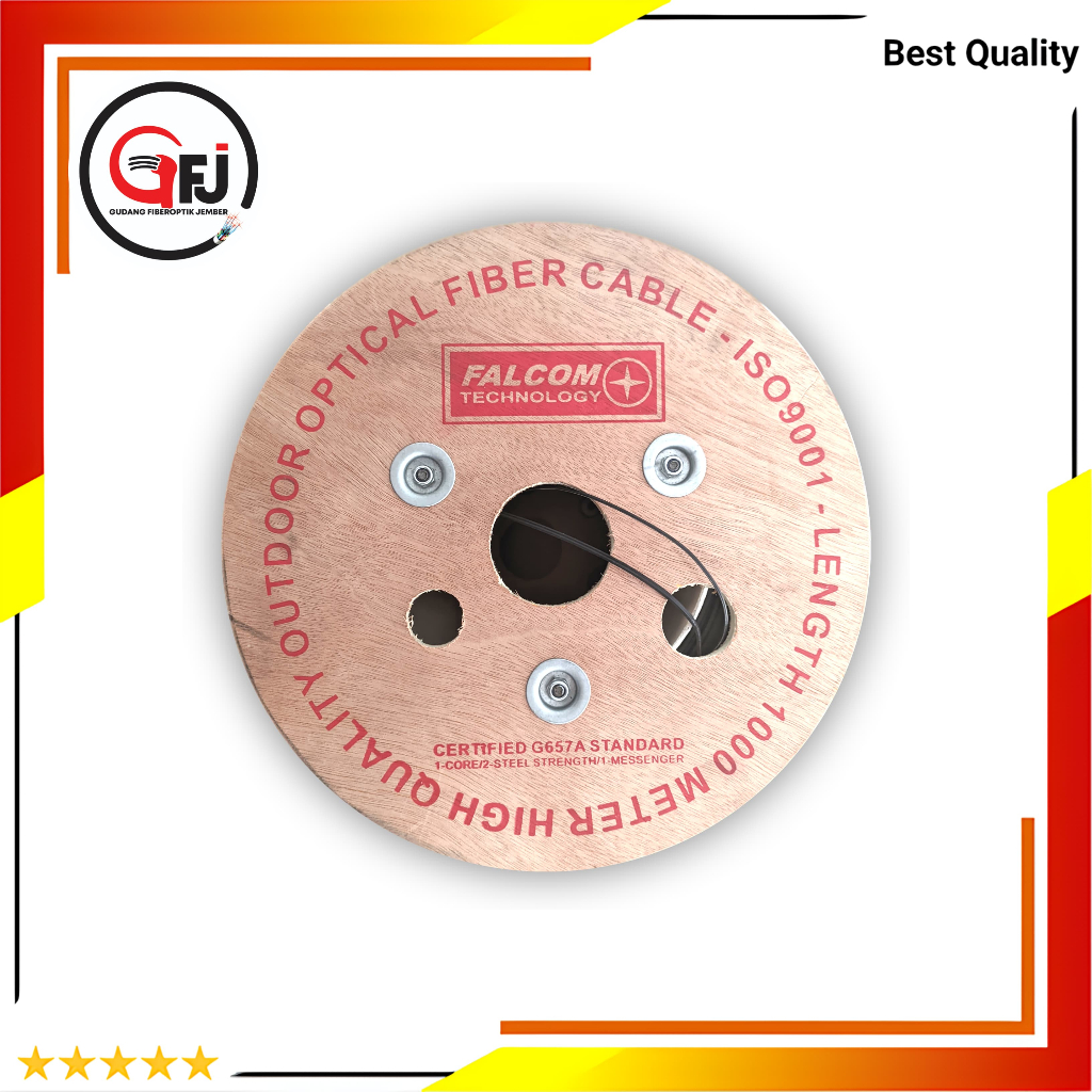 KABEL FIBER OPTIK 1 CORE 3 SELING FALCOM 1000M