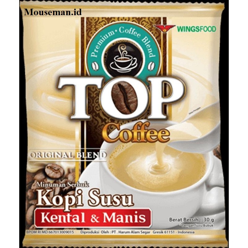 

Mouseman - TOP Coffee Minuman Serbuk Kopi SUSU KENTAL MANIS SKM 30gr