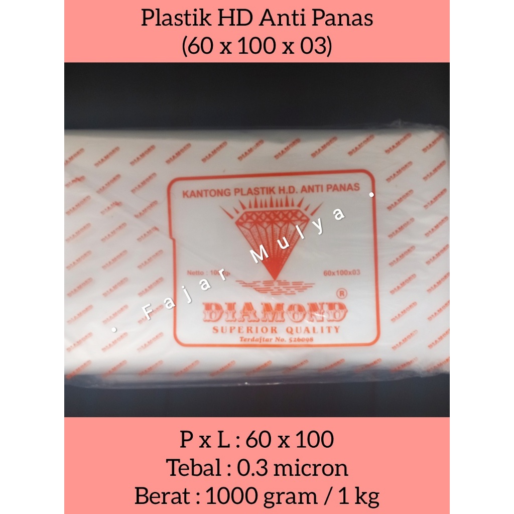 Fajar Mulya - Plastik HD Diamond / Anti Panas (60 x 100 x 03)