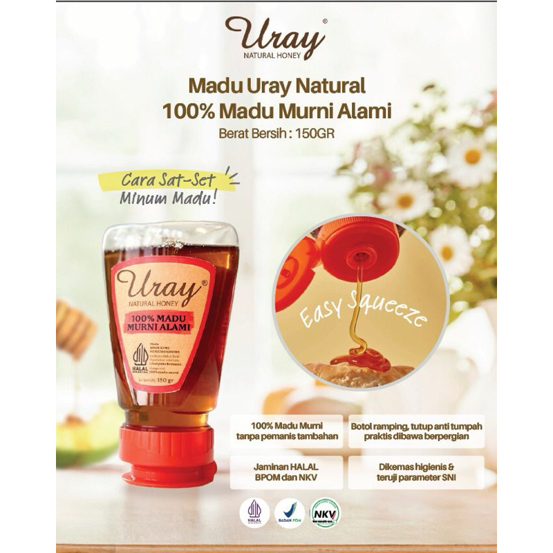 

Madu uray squeeze 150gram