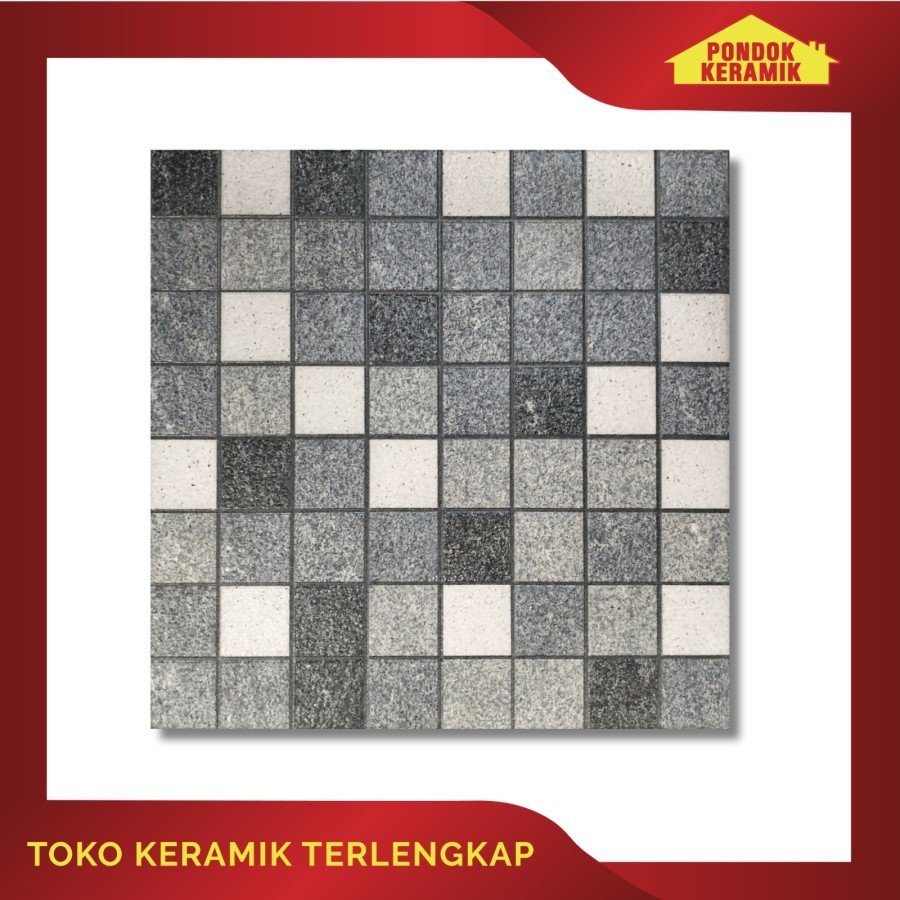 Keramik Lantai Centro Grande 50x50 Dodge Grey / Keramik Motif Batu Alam