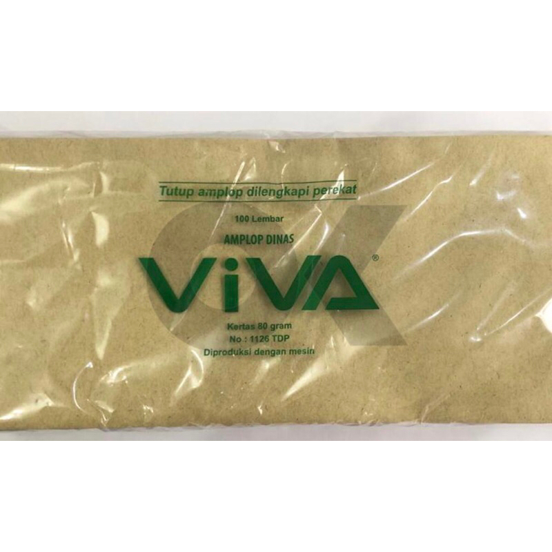 

Viva Amplop Coklat Dinas (11cm x 26cm)