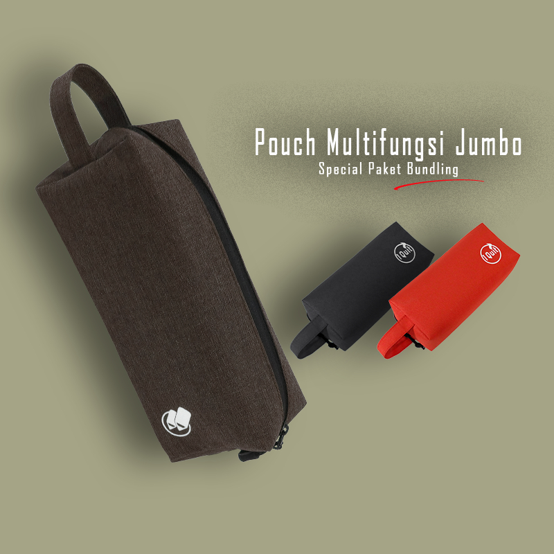 

I Quit Pouch Jumbo Multifungsi Bundling | Denim Khaki & Friends