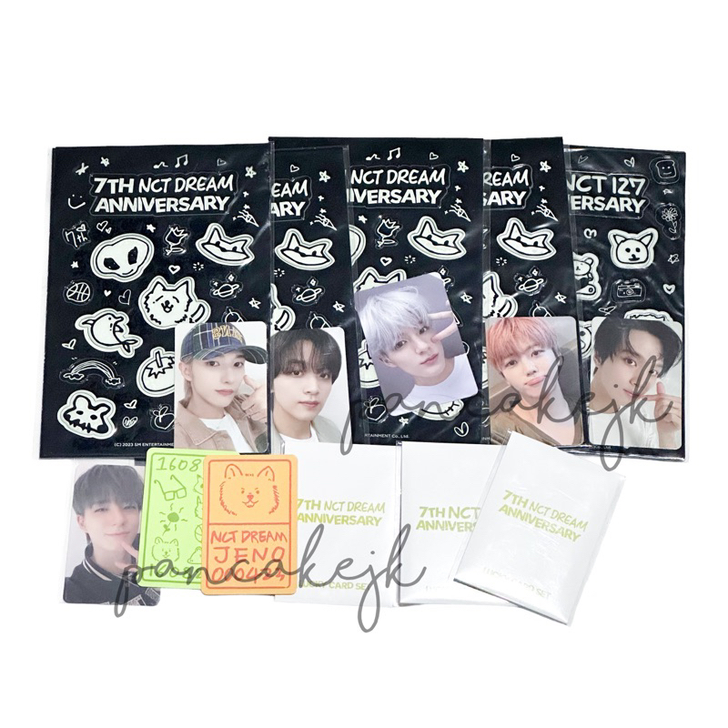 [ pelunasan / ready ] nct dream 127 6th 7th anniversary md goods lucky card [ jeno haechan jaemin ] 