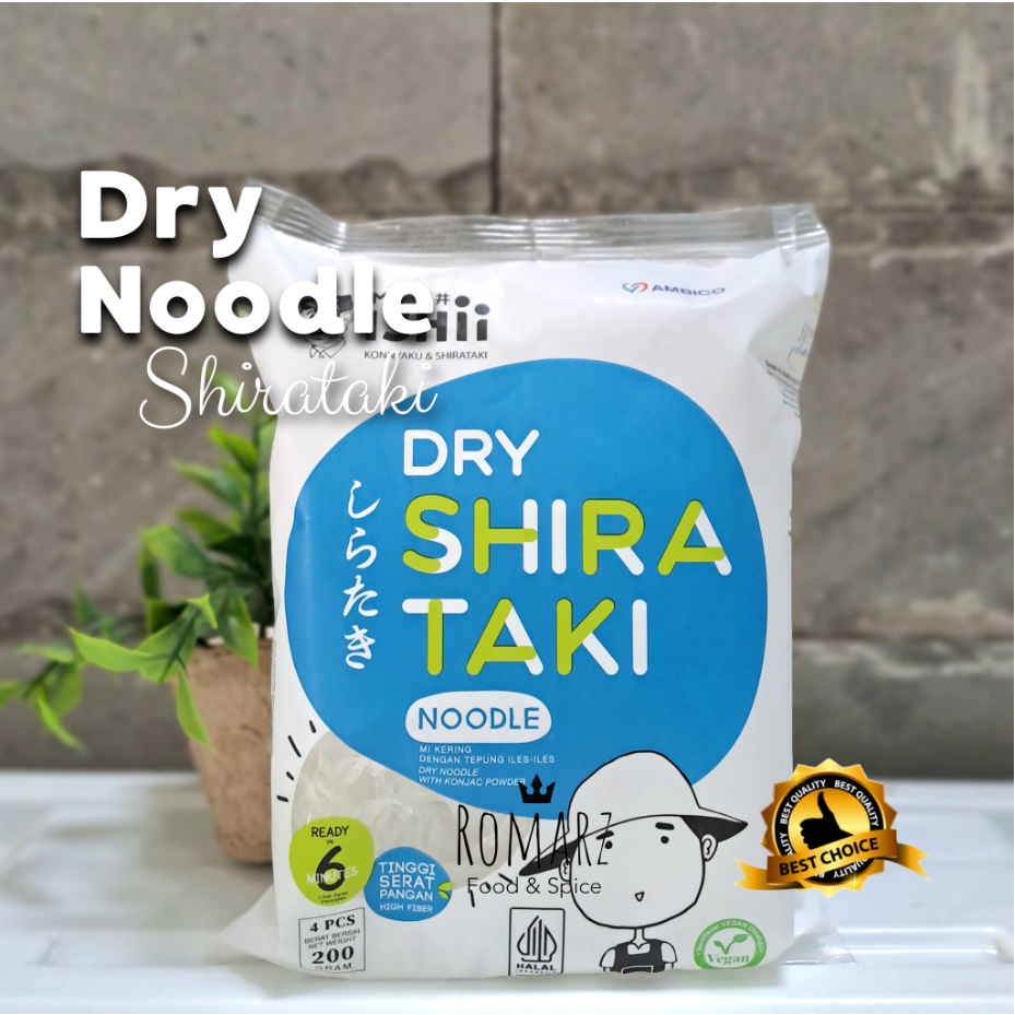 

DRY SHIRATAKI | MIE KERING SHIRATAKI ( isi 4pcs ) 200gr LOW CARBS