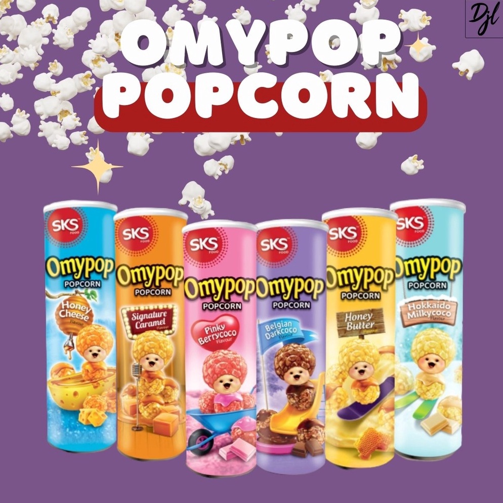 

NWC OMYPOP Pop Corn 85g Berondong Jagung Aneka Rasa 1 Tube Ready Stock Д ■