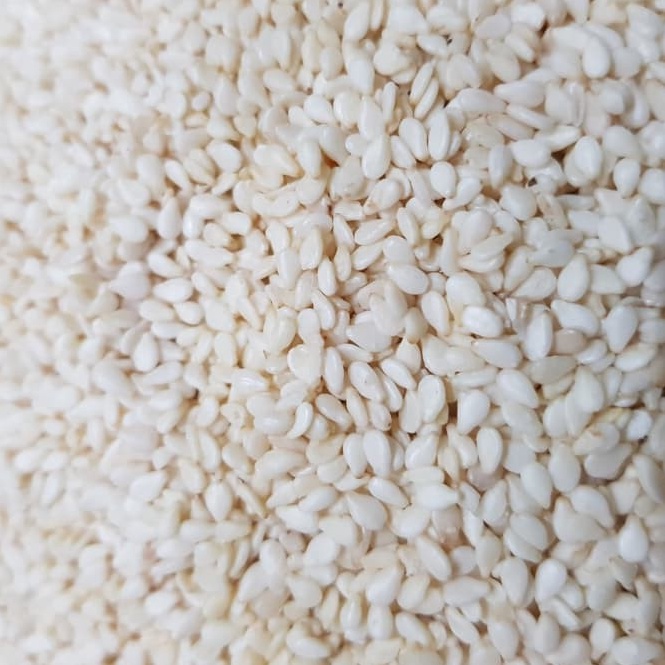 

[⁂I94<] BIJI WIJEN PUTIH / WHITE SESAME SEEDS MENTAH 1 KG / GROSIR Grosir lagi