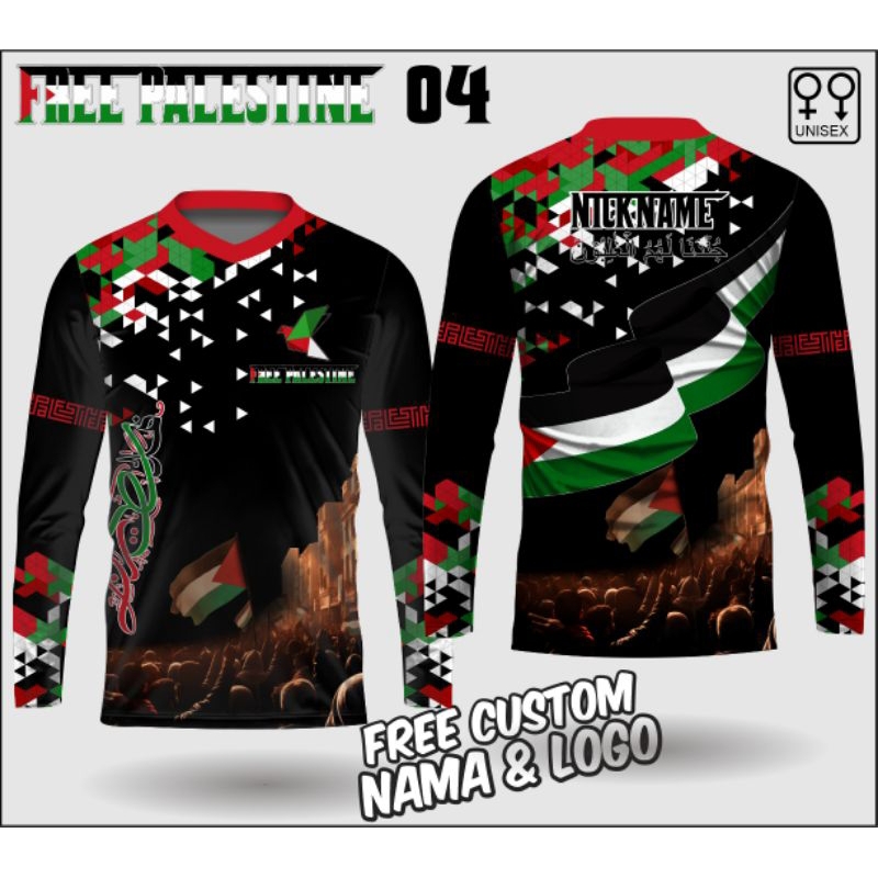 jersey save palestine lengan panjang kaos free palestina baju islami save palestine