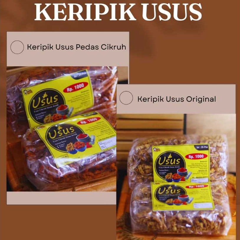 

KERIPIK USUS 1000 an