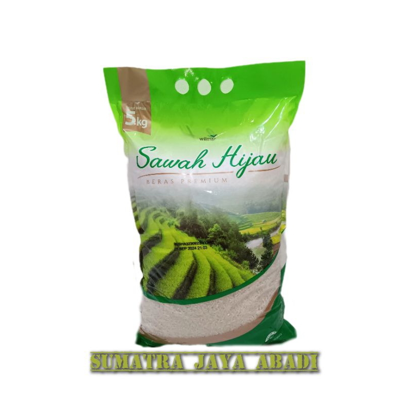 

Beras SAWAH HIJAU PREMIUM 5kg - WILMAR