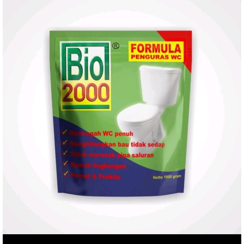 bio 2000 1000gr anti sumbat penguras WC penuh/mampet