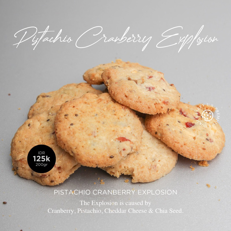 

LIKEy Cookies - Pistachio Cranberry Explosion | Premium Artisan Cookies