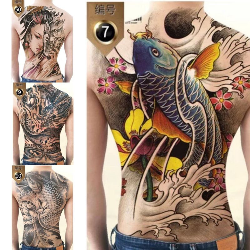 Tato full punggung temporer temporary