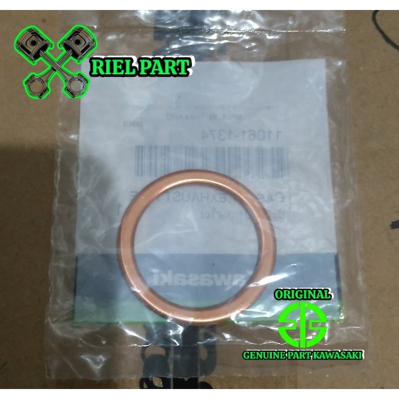 PAKING KENALPOT PAKING LEHER KENALPOT W175 ORIGINAL KAWASAKI