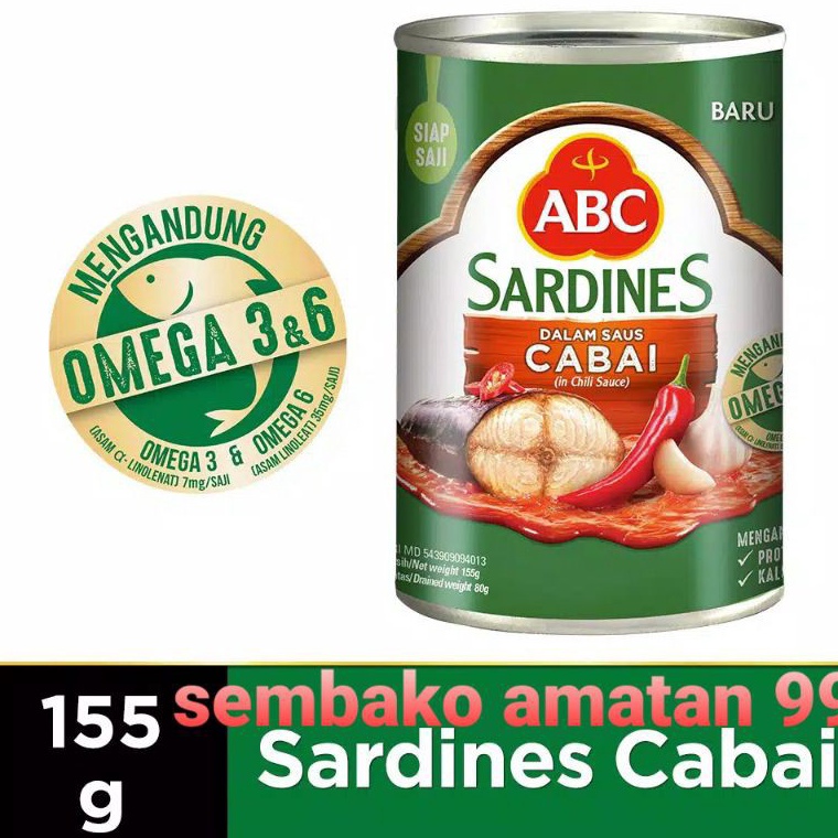 

Readii Stock Sarden Abc / Sardines Abc 155gram/ 1pcs New_Product