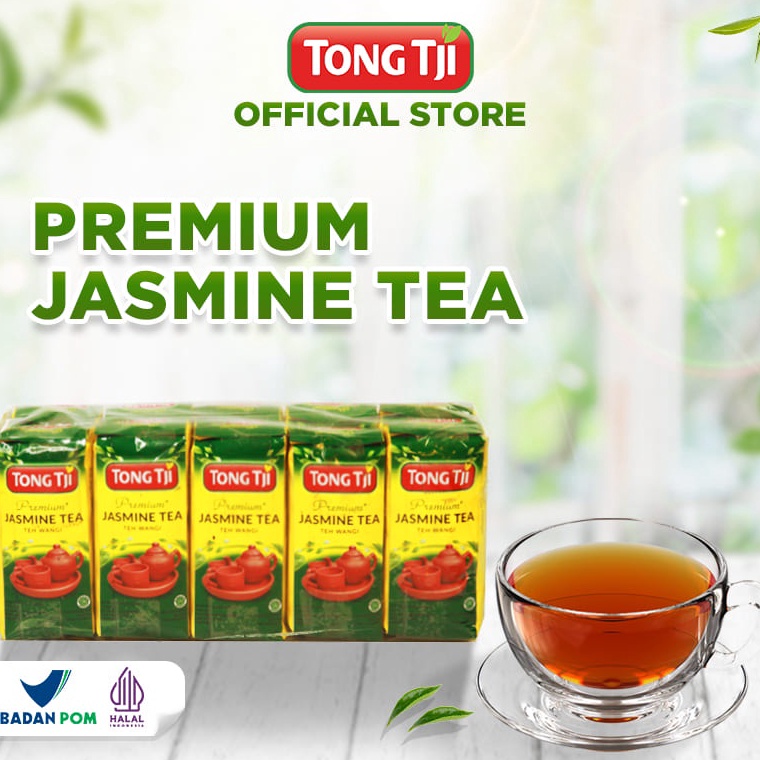 

[✎L37➢] Tong Tji Premium Jasmine Tea ( Teh Seduh ) Per slop ( 10pack isi 50gram ) [94]