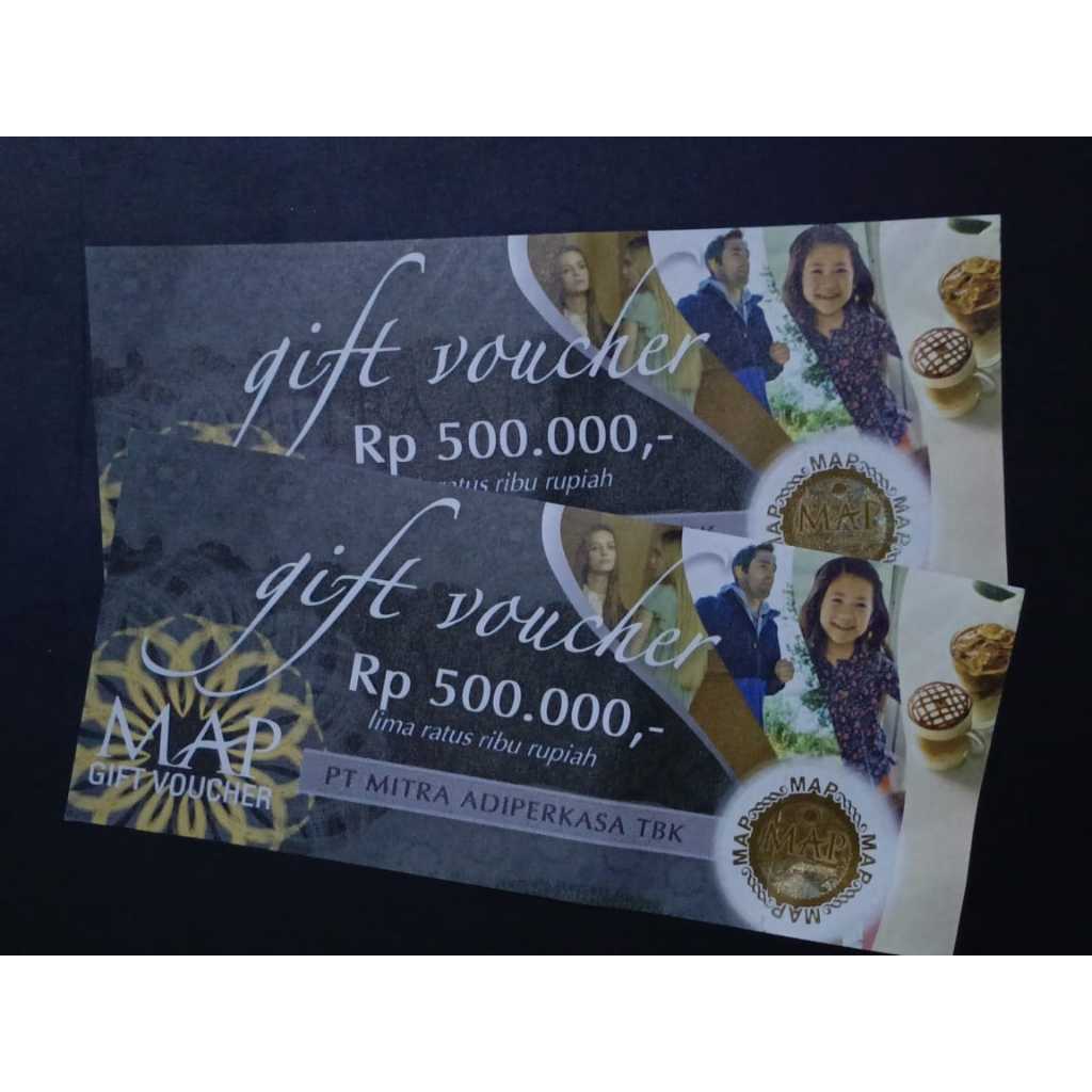 MAP Gift Voucher Pecahan RP. 500.000,-