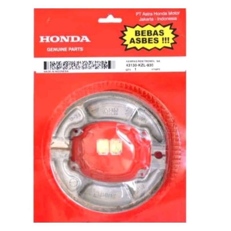 kampas rem belakang vario/beat original