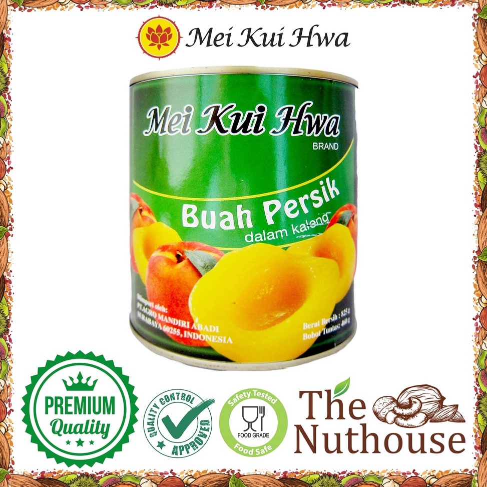 

[KODE BFGP0] Mei Kui Hwa - Peach Halves / Buah Persik dalam kaleng 825gr