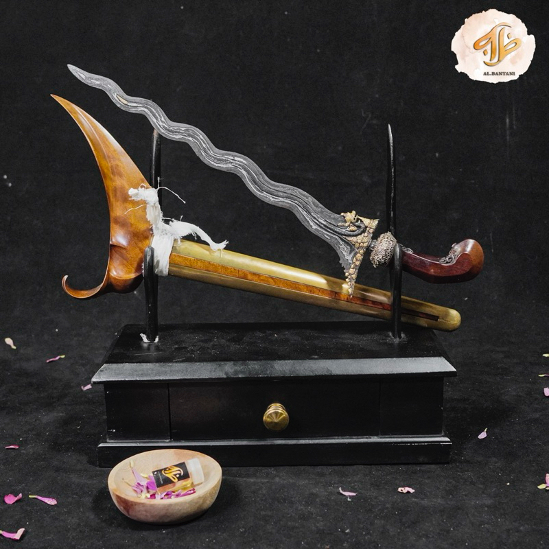 Keris Nogo Sosro Kinatah Emas Murni Mataram Sepuh