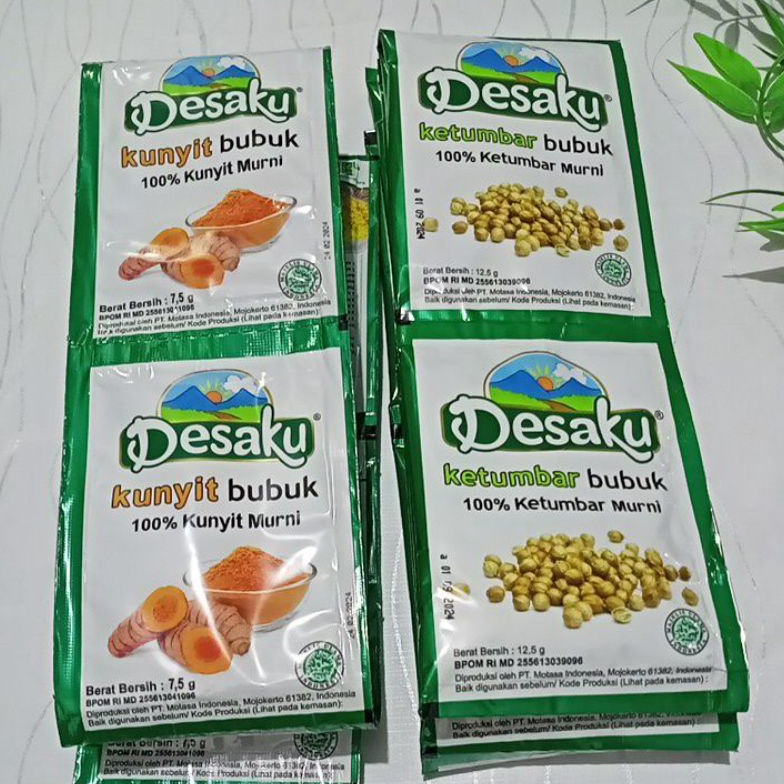 

H4rga T3rmurah Ketumbar bubuk - Kunyit bubuk DESAKU Renceng isi 12 Sachet [90]